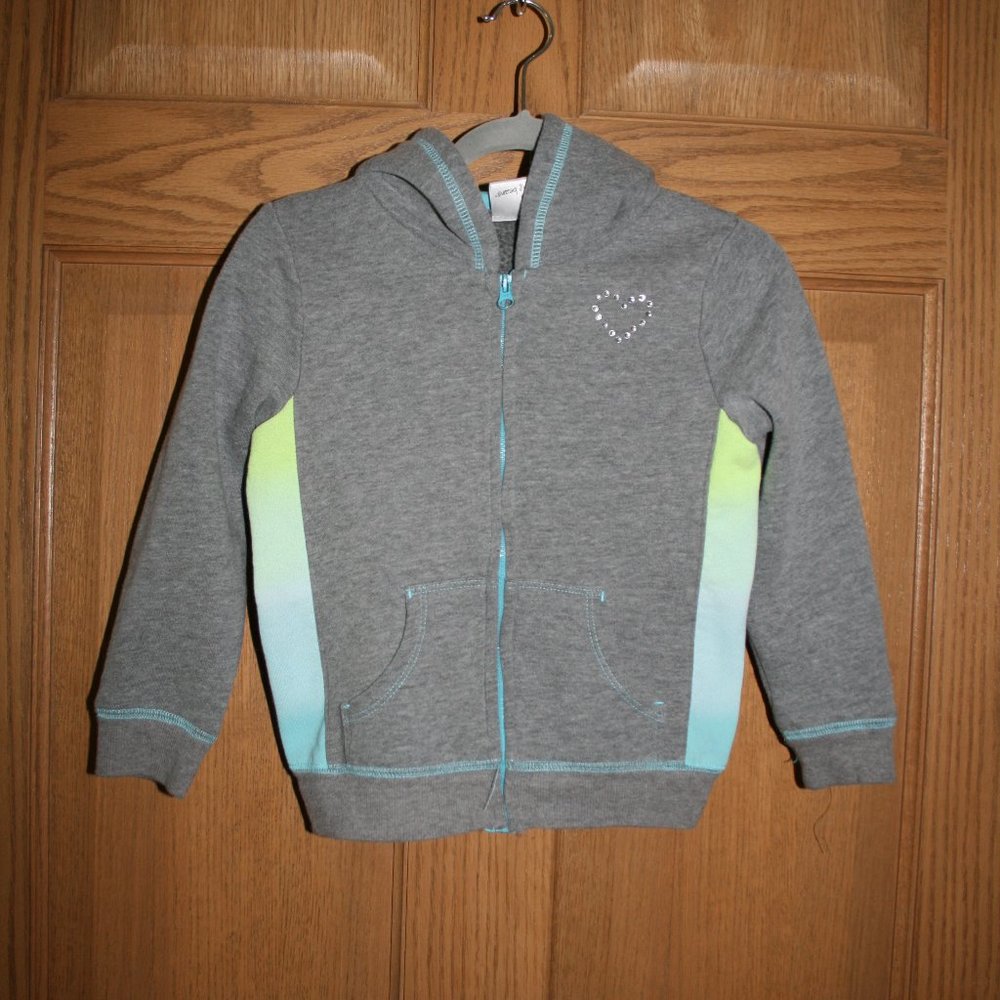 Gray Zip Front Hoodie - Size 4T